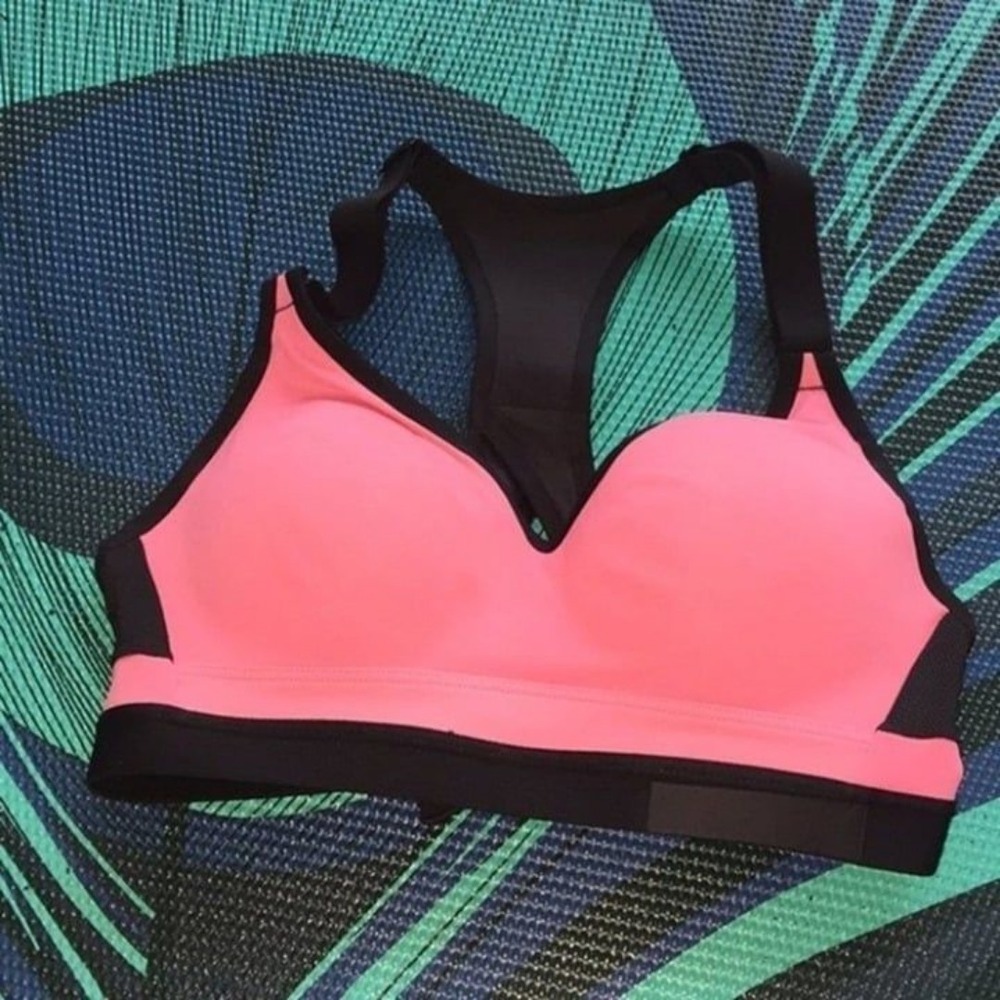 VSX INCREDIBLE Light Pink Marled Black Sports Bra 32A